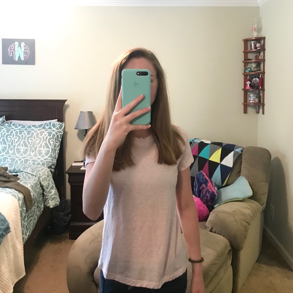 Forever 21 baby pink top